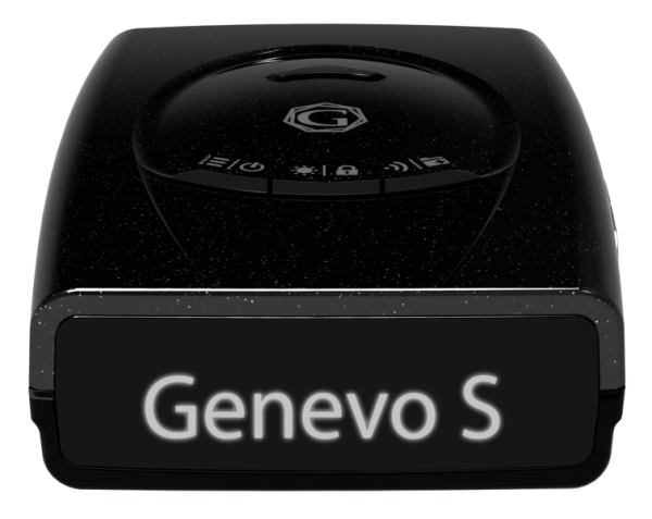 Genevo One S Black Edition - mobiler Radarwarner - Frontansicht 